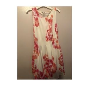 Calvin Klein Pink & White Formal Dress